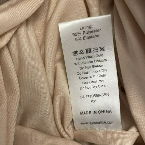 Lavish Alice One Shoulder Leopard Print Velvet Dress 4 NWT - Picture 9 of 10